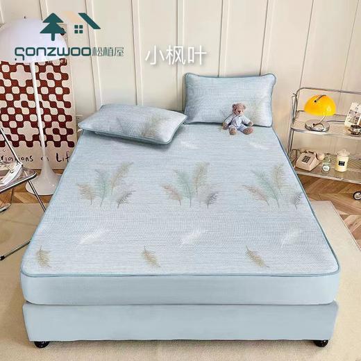 2024新款松植屋夏季冰晶席床笠三件套可水洗冰丝凉席床垫空调软席 商品图3