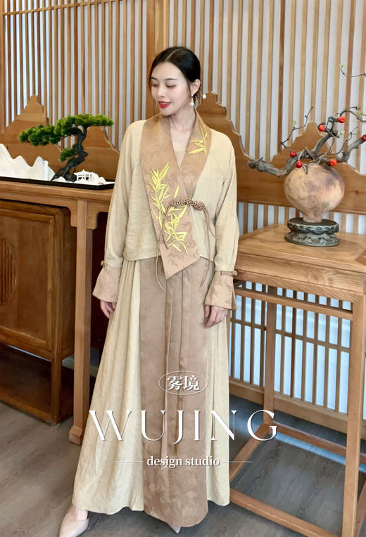 【雾境定制】虚怀若谷系列高贵新中式马面裙 3203099 商品图1