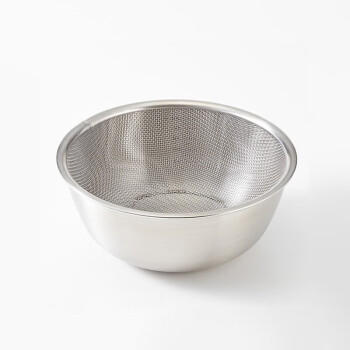 MUJI4550182543483不锈钢盆 餐具 家用和面盆洗菜盆沙拉拌菜 银色M M 直径19*高8cm 商品图1