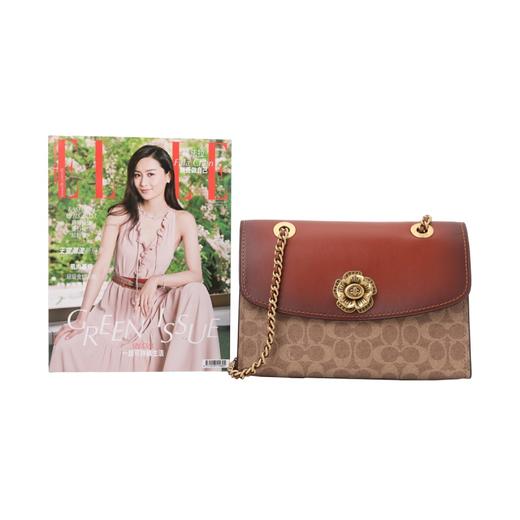 COACH 奥莱款 Parker 大号女士PVC配皮单肩斜挎小方包 商品图6