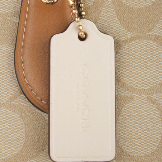 COACH 奥莱款女士PVC配皮单肩手提包 商品图8