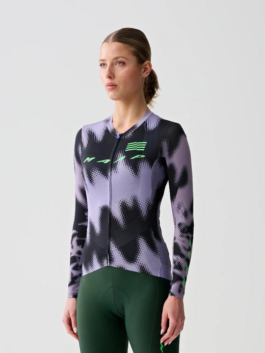 MAAP 女士 LPW Pro Air Jersey 限量款长袖骑行服 紫/黑 商品图0