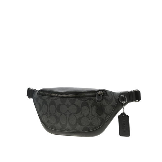 COACH 奥莱款男士PVC配皮斜挎腰包 商品图1