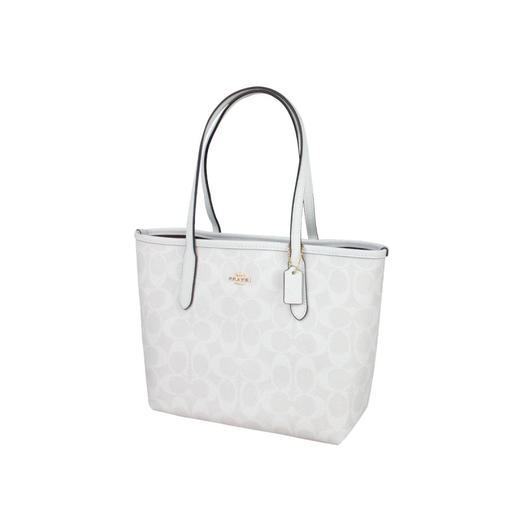 COACH 奥莱款女士PVC配皮单肩斜挎包 商品图1