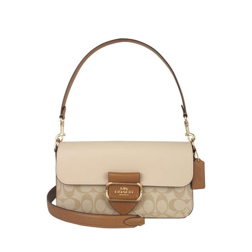 COACH 奥莱款女士PVC配皮单肩斜挎手提包 商品图10