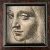 达芬奇《年轻女子头像》（带框装裱画） 商品缩略图9