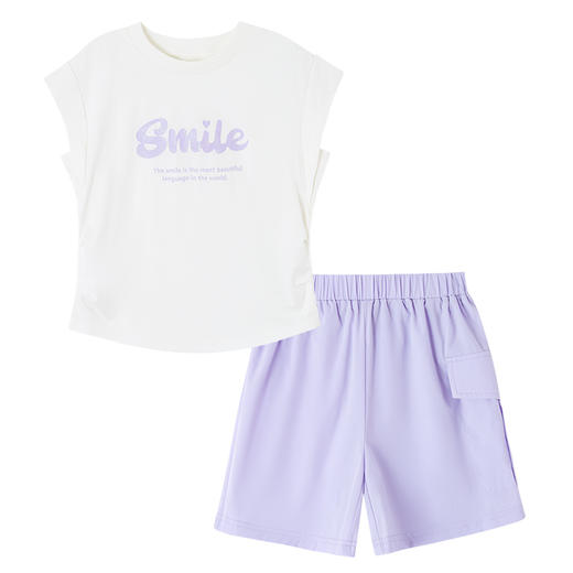 笛莎Deesha 女童套装2024年新款短裤套装 商品图4