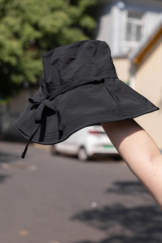 经典复活款防晒帽，大帽檐防晒没话说，有配帽绳！不退不换～ 商品图3