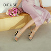 D:FUSE迪芙斯2024夏季新款简约条带坡跟方头OL风凉鞋DF42115167 商品缩略图10