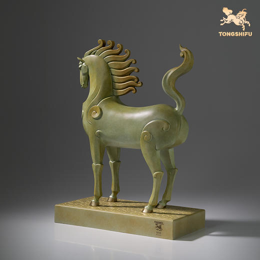 铜师傅《马到成功(十周年纪念版)》桌面客厅家居装饰开业摆件 商品图1