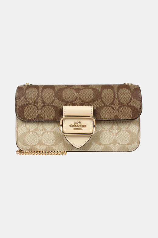 COACH 奥莱款女士PVC配皮单肩斜挎包 商品图12