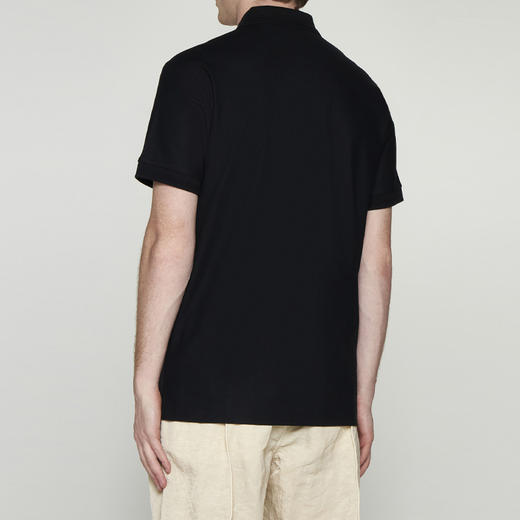 BURBERRY 巴宝莉 男士TB专属标识刺绣棉质短袖 Polo衫 黑色 8084010 A1189 商品图2