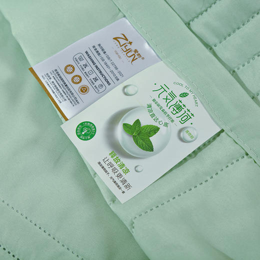 【紫韵家纺】紫韵 蚕丝薄荷凉感被 ZY-BM1667 180*200cm 商品图6