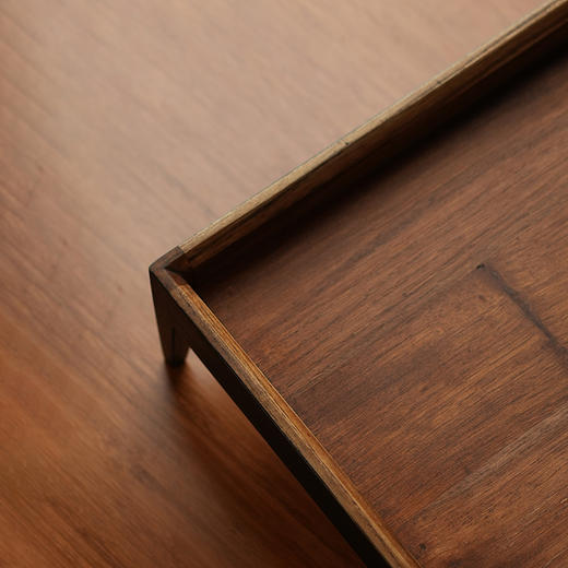 本来家居方形茶台老木头茶几实木小茶水桌置物台 商品图2