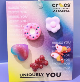 Crocs饰品智必星粉紫梦幻五件套10013519