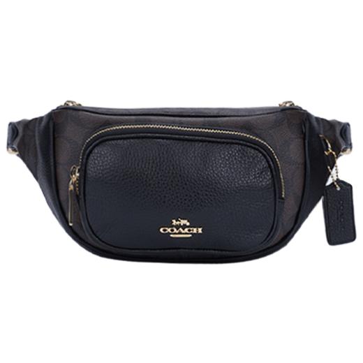 COACH 奥莱款小号女士PVC配皮腰包 商品图12