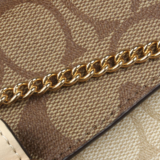 COACH 奥莱款女士PVC配皮单肩斜挎包 商品图8