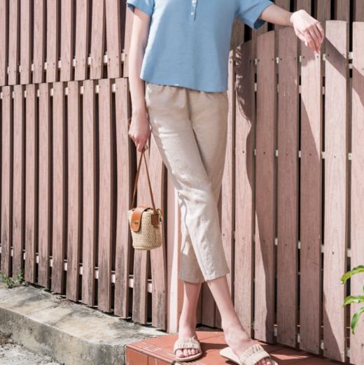 佐丹奴女装棉麻休闲裤三色05420228 商品图6