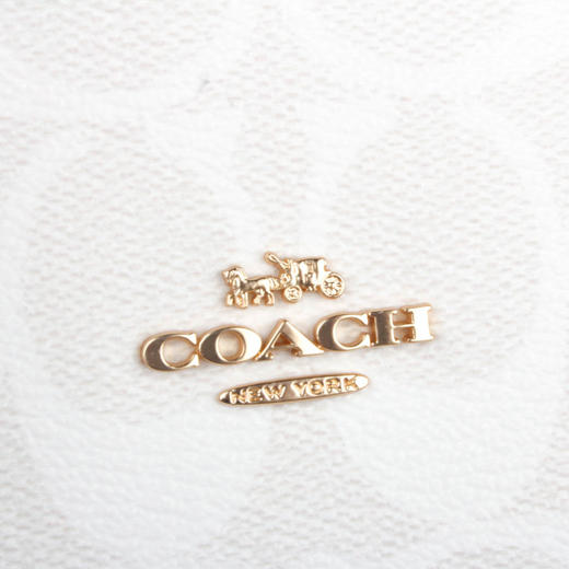 COACH 奥莱款女士PVC配皮单肩斜挎包 商品图7