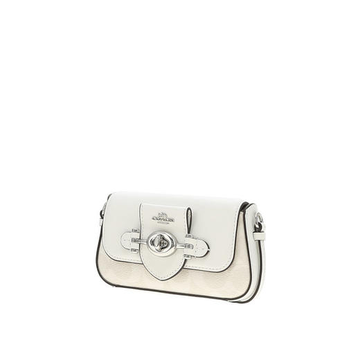 COACH 奥莱款女士PVC配皮单肩斜挎包 商品图1