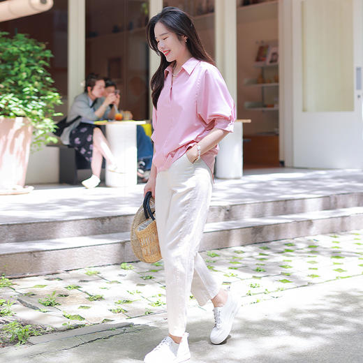 懒人亚麻百搭镰刀裤，万能穿搭 商品图4