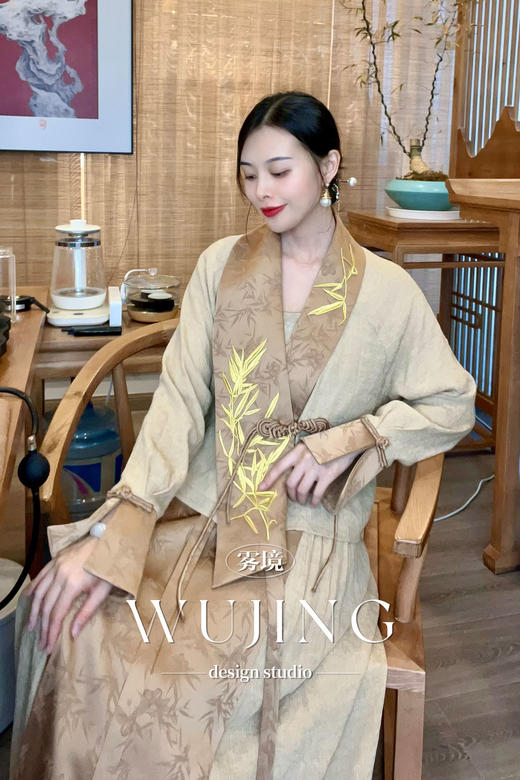 【雾境定制】虚怀若谷系列高贵新中式马面裙 3203099 商品图6