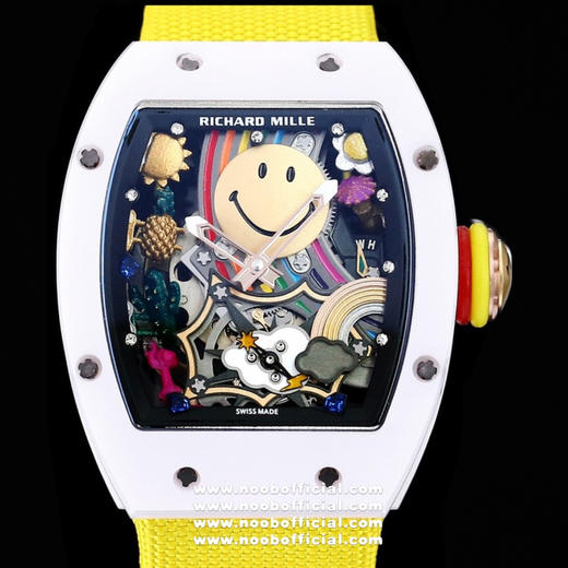 【 RICHARD MILLE 】理查米尔 发布全新RM 88 Smiley自动上链飞轮腕表，演绎玩趣风格。历时3年的研发，一款技艺和创新非凡的腕表就此问世，RM 88自主机芯自动上链陀飞轮 商品图5