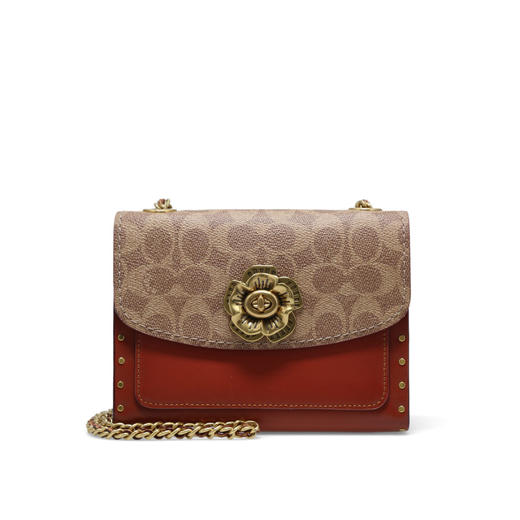 COACH 奥莱款 Parker迷你女士PVC配皮单肩斜挎包 商品图1