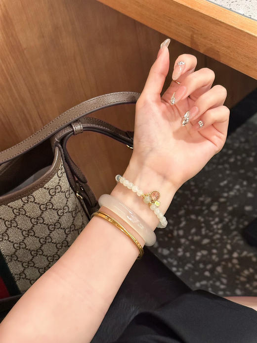 天然青海老料和田玉手串 商品图2