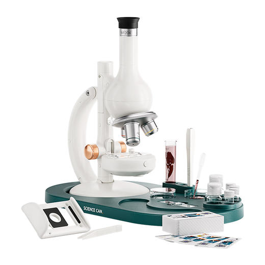 【专业微观探索 解密细胞世界】科学罐头学生显微镜立式1600倍steam实验六一礼物 商品图6