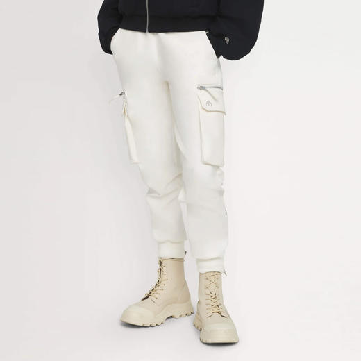 MOOSE KNUCKLES 男士金属驼鹿指节徽标棉质休闲运动裤 米色 M14LR800 1103 商品图1