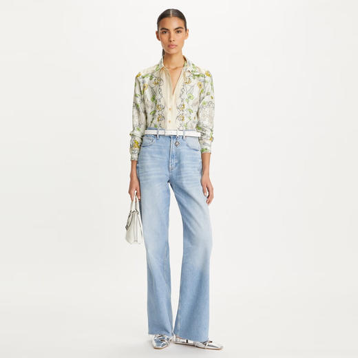 【1F】Tory Burch  汤丽柏琦 印花碎花翻领衬衫 商品图2