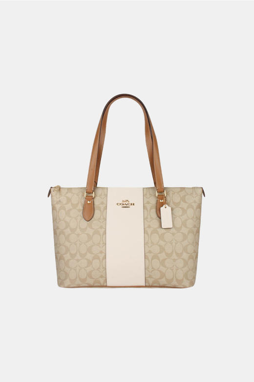 COACH 奥莱款女士PVC配皮单肩手提包 商品图12