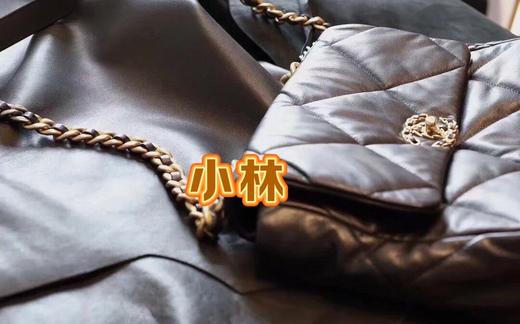 欧阳娜娜同款香奶奶19山羊皮翻盖斜挎单肩包 商品图12