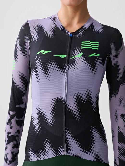 MAAP 女士 LPW Pro Air Jersey 限量款长袖骑行服 紫/黑 商品图4