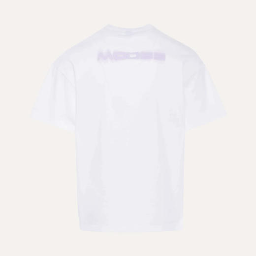 MOOSE KNUCKLES 男士驼鹿指节徽标印花棉质圆领短袖T恤 白色 M14MT734 891 商品图1