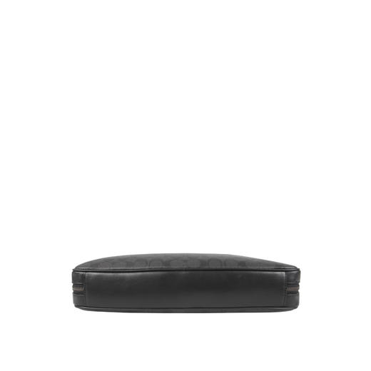 COACH 奥莱款大号男士PVC配皮单肩斜挎手提包 商品图4