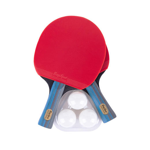 【精选】易威斯堡纯木底板双面反胶乒乓球拍9件套 商品图1