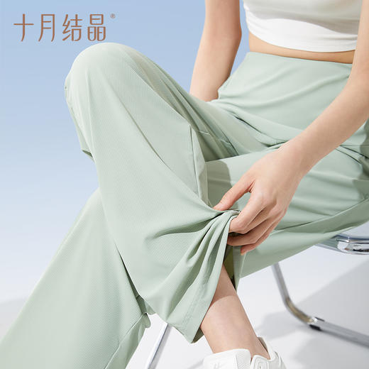 夏季宽松冰丝阔腿裤孕期可穿 商品图1