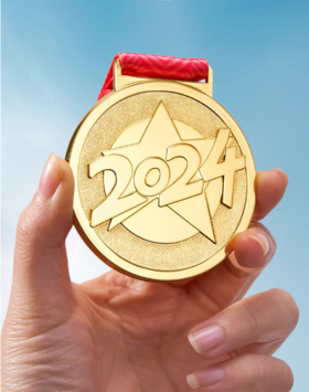 2024金属奖牌儿童运动会比赛金属纪念颁奖挂牌