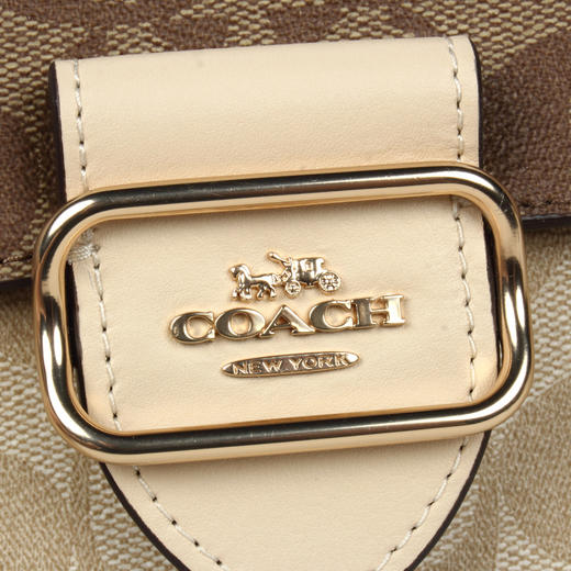 COACH 奥莱款女士PVC配皮单肩斜挎包 商品图7