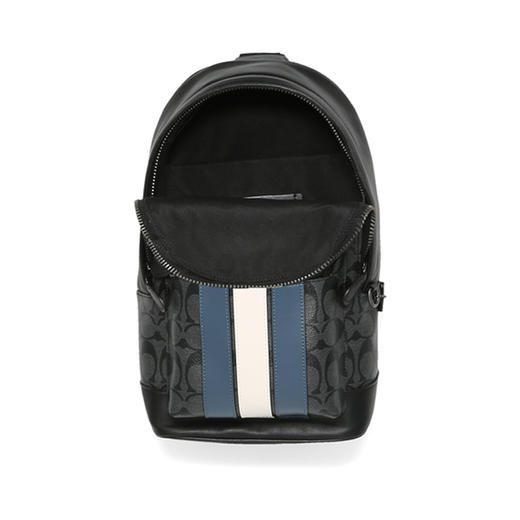 COACH 奥莱款男士PVC配皮单肩斜挎包 商品图5
