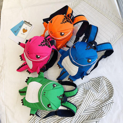 小恐龙背包幼儿园儿童书包1-3-5岁中小班男女童可爱超轻透气书包 商品图1