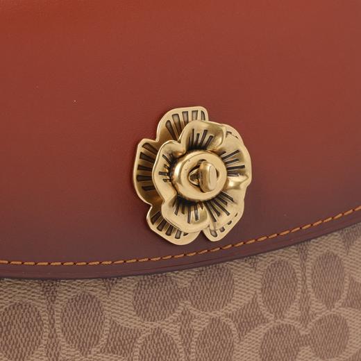 COACH 奥莱款 Parker 大号女士PVC配皮单肩斜挎小方包 商品图10