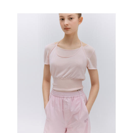 TeenieWeenie小熊撞色毛衣女夏季女毛衫TTKW246419N 商品图2
