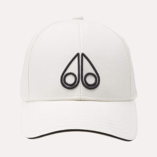 MOOSE KNUCKLES 男女通用金属驼鹿指节徽标棉质棒球帽 白色 M14LA531 1103 商品图0