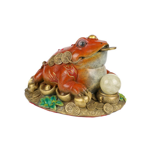 金蟾送宝 铜摆件 商品图0