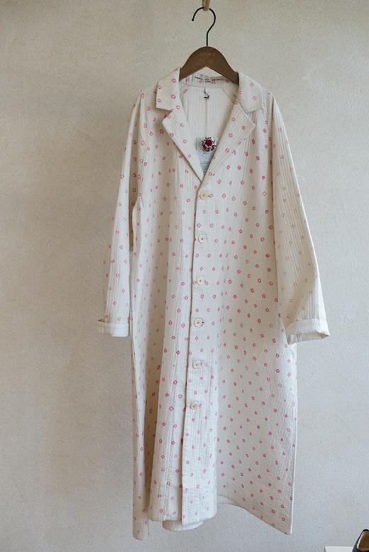 MAKU textiles｜丝棉粉印花长外套大衣 商品图10