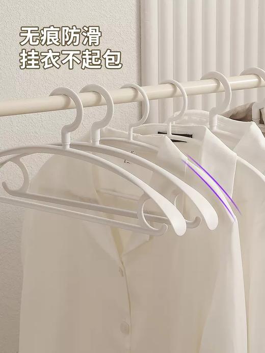 宽肩无痕塑料衣架   成人晾衣架防滑无痕晒衣架衣撑子2.84 商品图1
