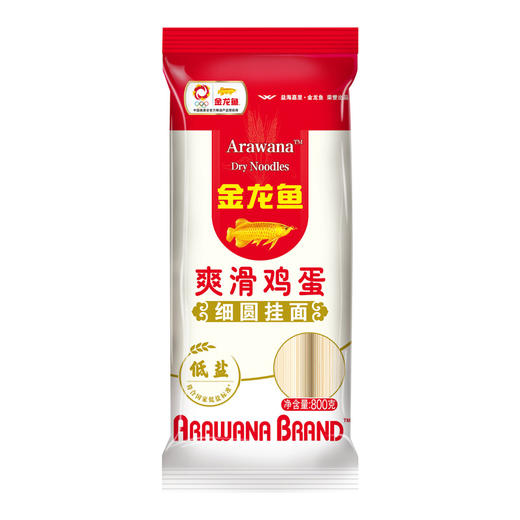 金龙鱼爽滑鸡蛋细圆挂面800g 商品图0